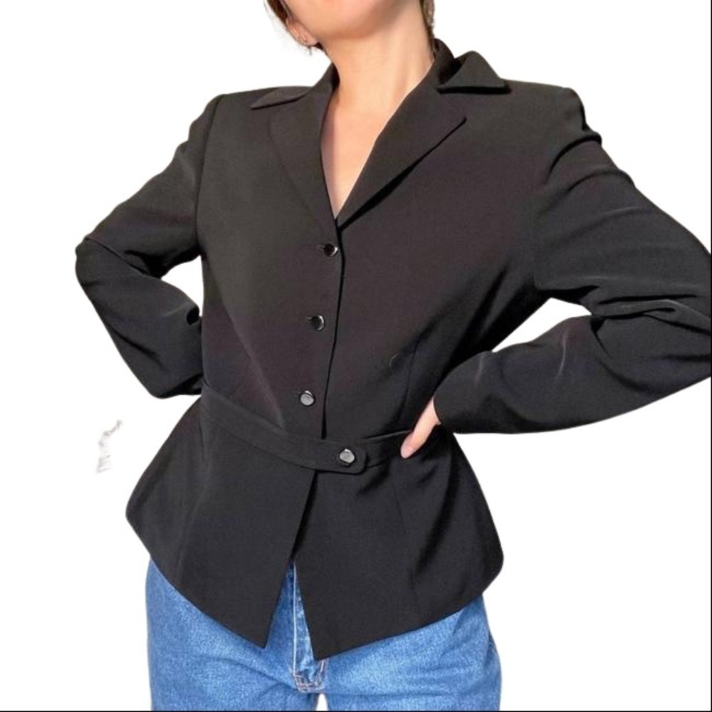 Tahari by Arthur S. Levine Classic Black Blazer Size 8 NWT